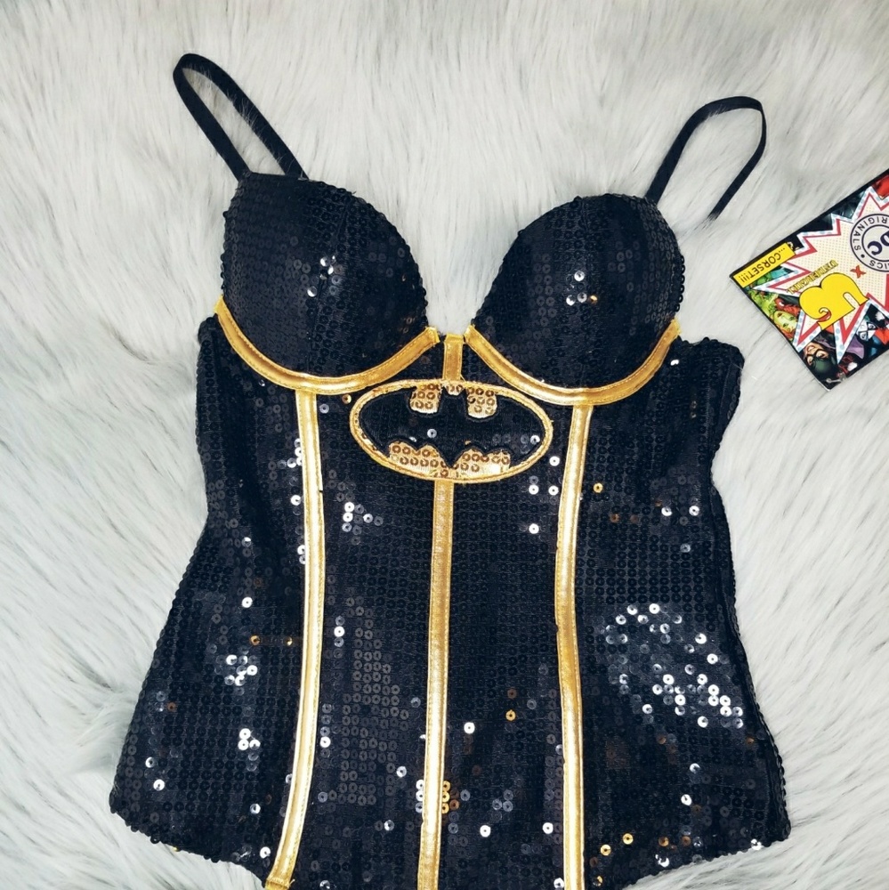 DC Comics Sequin Batman Bustier Corset